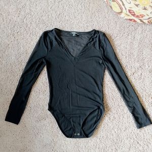 Express Sheer Long Sleeve Bodysuit